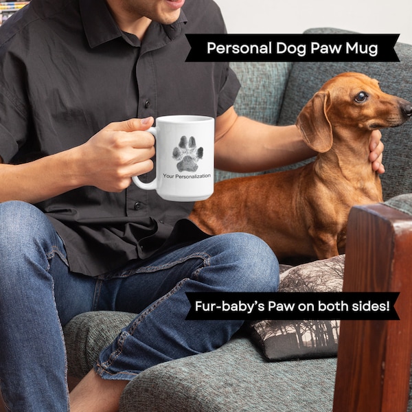 Custom Paw Print Mug, Dog Mom Coffee Mug, Pet Memorial Mug, Custom Dog Mug, Custom Paw Print, Paw Mug, Pet Coffee Mug, Personalized Pet Mug