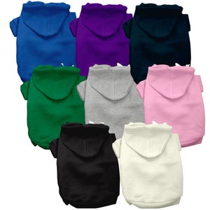 Dog Hoodie For Dogs - Plain, Dog Sweater, Dog Coat, Pet Sweater, Blank Pet Hoodie Perfect For Customizing