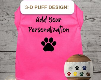 Personalized Dog Shirt, Personalized Dog Clothes, Name Pet Shirt, Shirt For Dog, Pet Shirt Custom, Pet Custom T-Shirt, Clothes for Pets