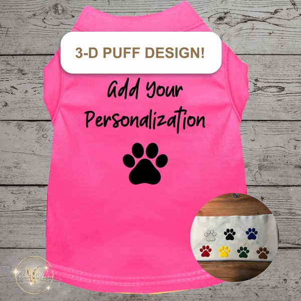 Personalized Dog Shirt, Personalized Dog Clothes, Name Pet Shirt, Shirt For Dog, Pet Shirt Custom, Pet Custom T-Shirt, Clothes for Pets