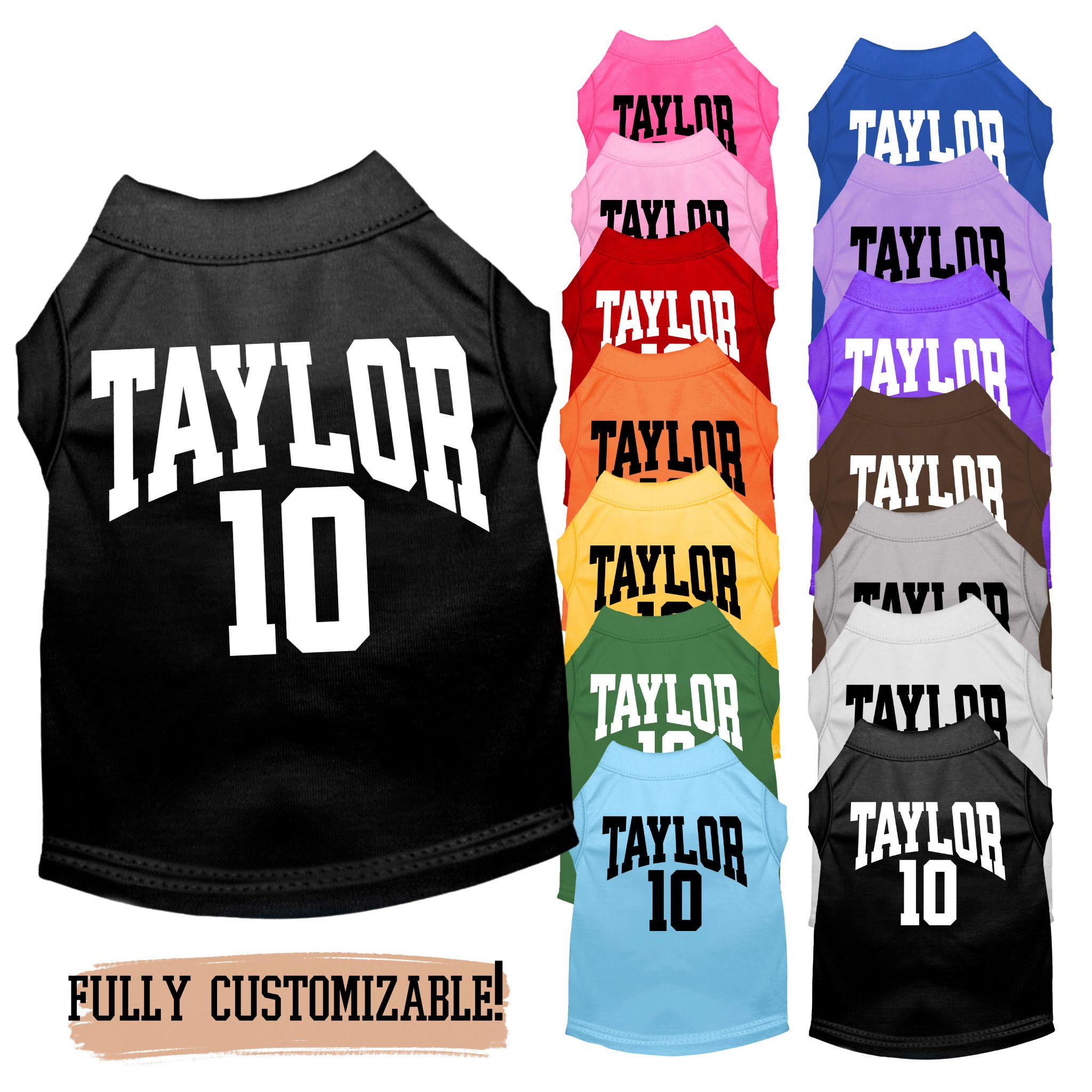 Personalized Dog Shirt or Cat Shirt–Custom Name & Number, Pet Team Jersey, Game Day Outfit, Custom Pet Shirt for Sports Fans and Pet Lovers