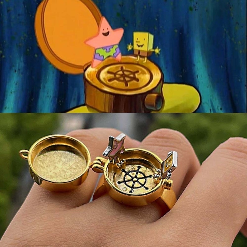 sponge bob bff rings