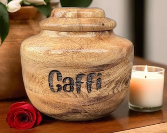 Personalized Dog or Cat Urn, Custom Engraved Wooden Cremation Box, Handcrafted Pet Memorial Keepsake Urn for Ashes with Name and Date
