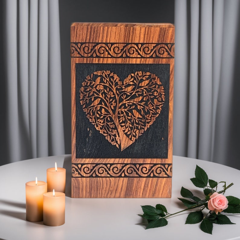 Wooden Urns for Human Ashes Cremation Urns Wooden Urn Box Funeral Urns