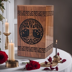 cremation urn for ashes large adult urn woman wood pet urn wooden urn for human ashes