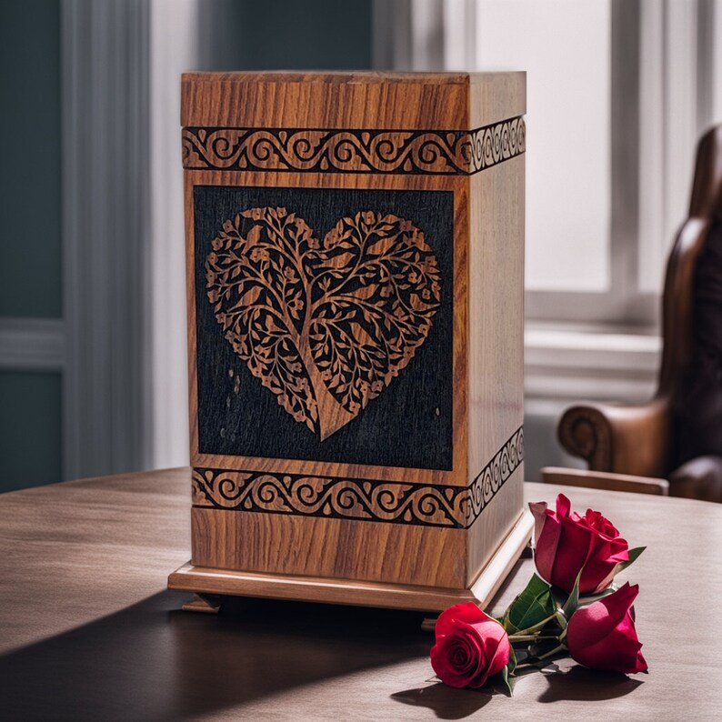 Wooden Urns for Human Ashes Cremation Urns Wooden Urn Box Funeral Urns