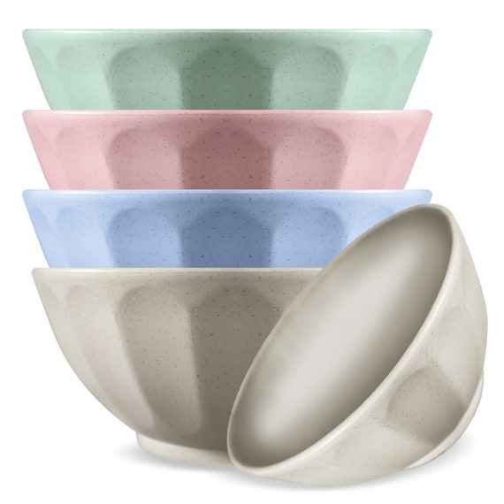 Cereal Bowls With Vacuum Seal Lids Set of 4 Microwave,dishwasher