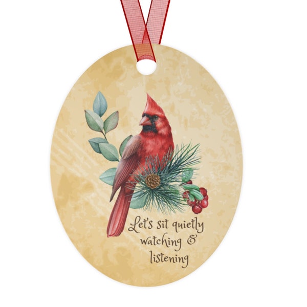 Cardinal Ornament Red Bird Gift Birdwatcher Gift Bird Lover Remembrance Gift Gift For Grieving Loss Of Parent Gift Loss Of Mom Loss Of Dad