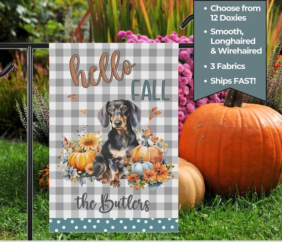 Mommy's Little Pumpkin Dachshund Garden Flag Mommy's Little Pumpkin Dachshund Garden Flag