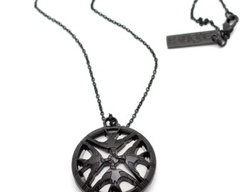 Lalique France Hirondelles Perfume Diffuser Necklace: Black