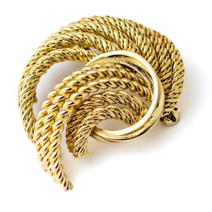 流行に  メッキ ゴールド ヴィンテージ 1963 グロッセ ブローチ 日本 Etsy - アクセサリー