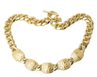 Vintage Anne Klein Gold-tone Heavy 30” Chain or Chain Belt  display picture 2