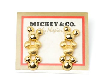 Vintage Disney Mickey & Co by Napier Stud Earrings