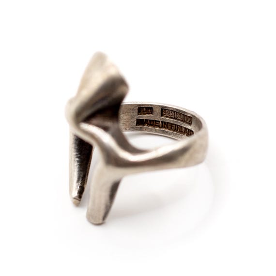 Vintage Matti J. Hyvärinen Finnish Sterling Silver Br… - Gem
