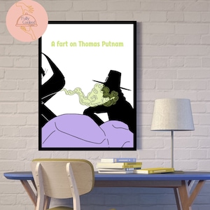 Literary Crucible PRINTABLE Wall Fart Art Quote neon green, lavender, preppy, black white middle high school English by FullyCookedCreations