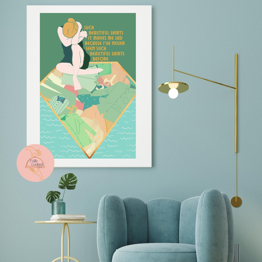 Gatsby PRINTABLE Wall Art Classroom Poster Daisy Literary Quote Sage