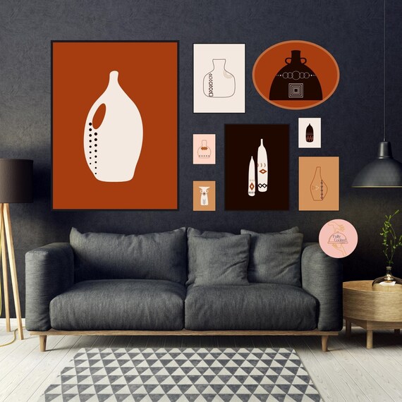 Terracotta Pottery Gallery Wall Art PRINTABLE 23 Mix and Etsy