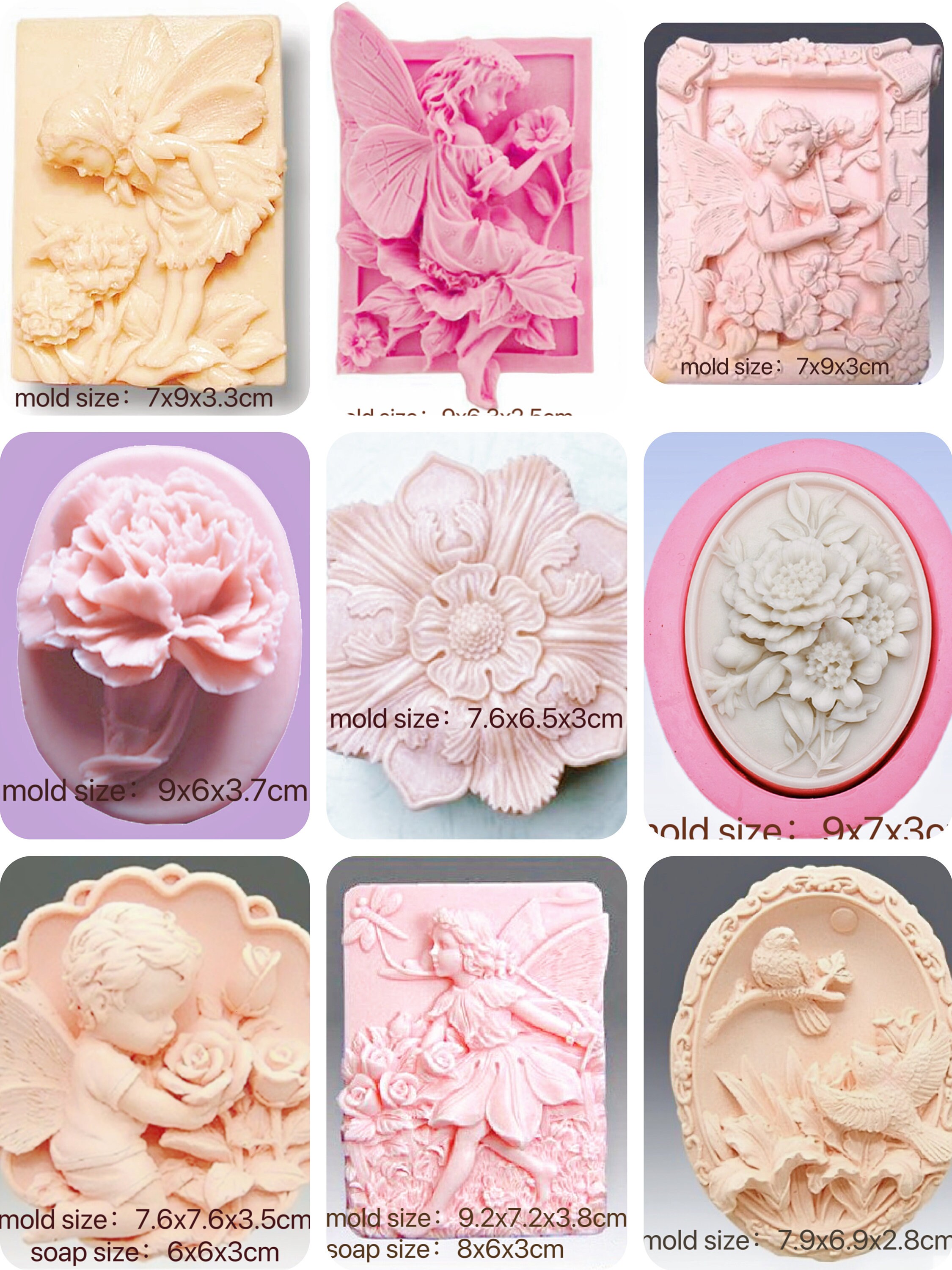 Angel Soap Making Silicone Mold Fairy Fondant Chocolate - Temu