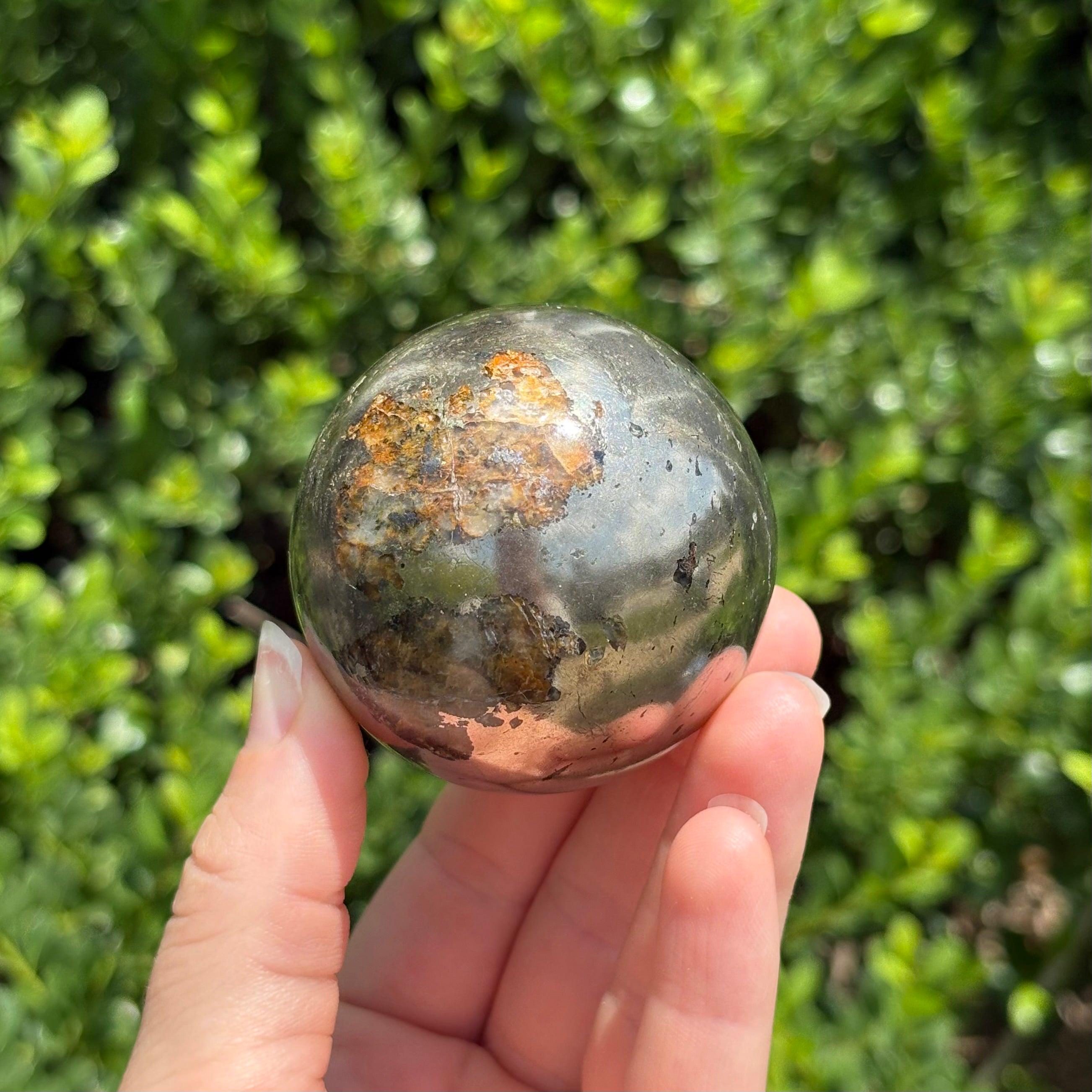 パイライト + ゴールデンヒーラースフィア B - Etsy 日本