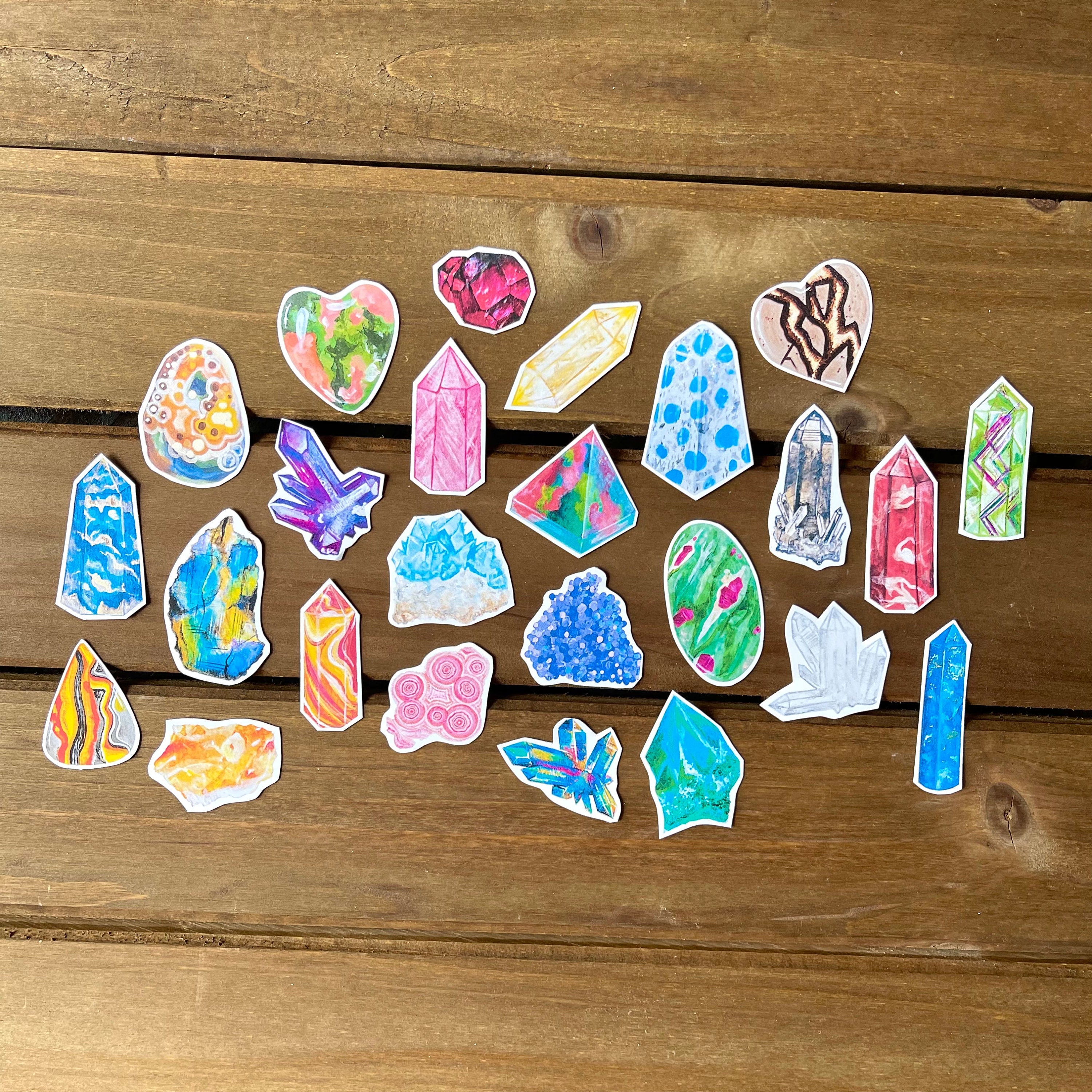 Crystal Syickers Mini Crystal Stickers Pack Version 1 - Etsy