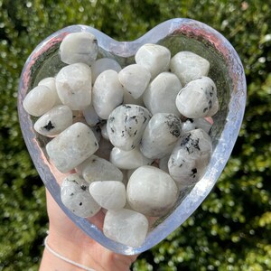 Regenboogmaansteen, kristallen trommelstenen