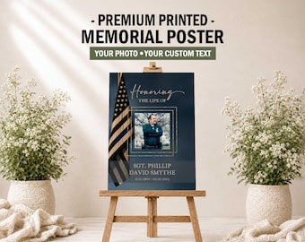 PRINTED Memorial Posters