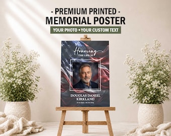 PRINTED Memorial Posters
