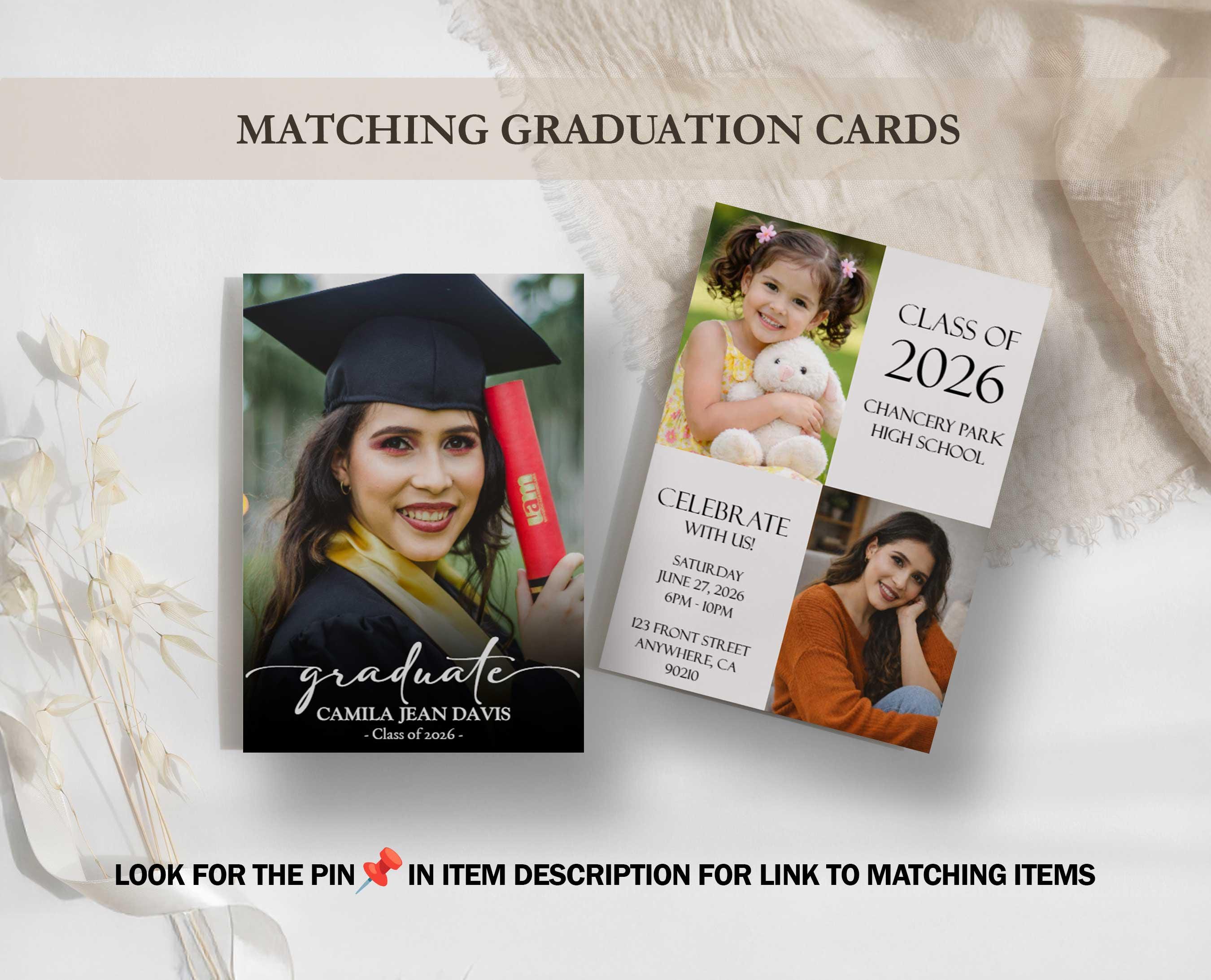PRINTED Graduation Poster Board | Custom Large Grad Photo Poster
