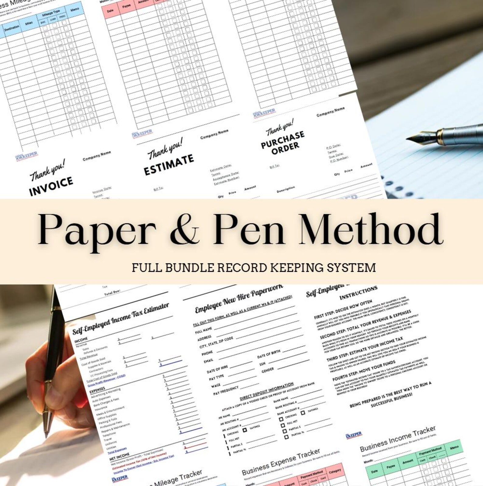 Paper & Pen Method - Full Bundle Record Keeping System - Etsy