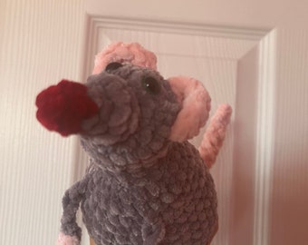 Crochet Gray Rat