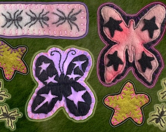 embroidered buggy sticker sheet