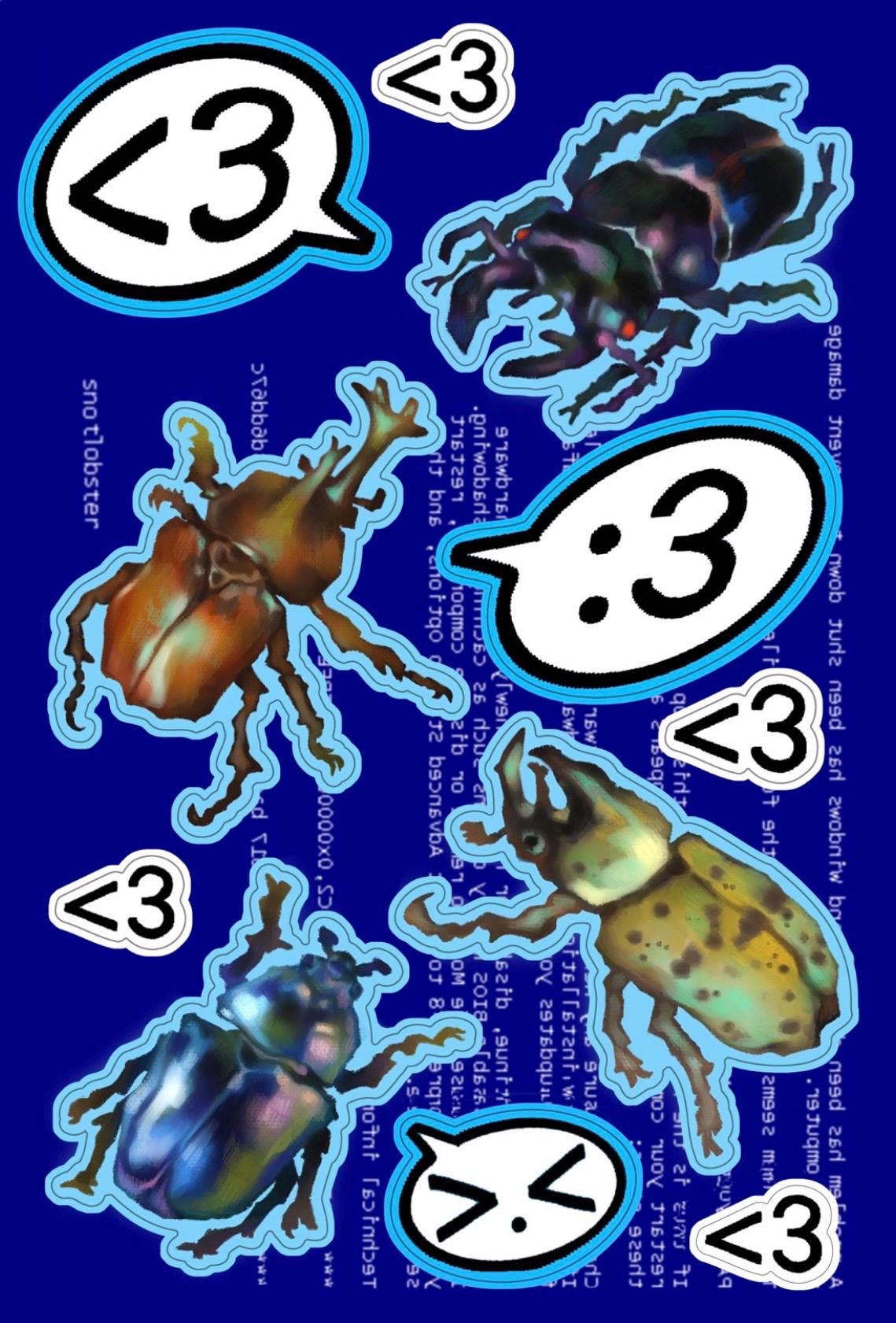 Bug!!! Sticker Sheet - Etsy