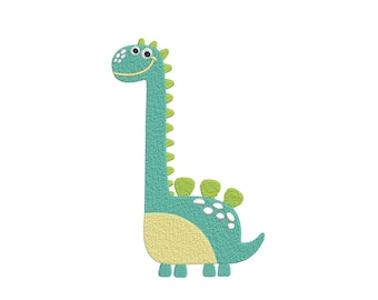 Dino Embroidery Design, 5 sizes, Instant Download