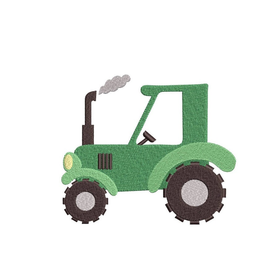 Farm Tractor Embroidery Design, 3 Sizes, Instant Download - Etsy