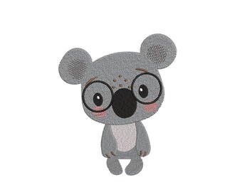 Koala Embroidery Design, 4 sizes, Instant Download