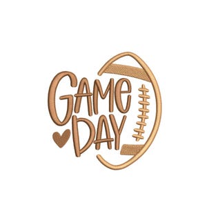 Game Day Machine Embroidery Design, Sport Embroidery Design, 3 sizes, Instant Download
