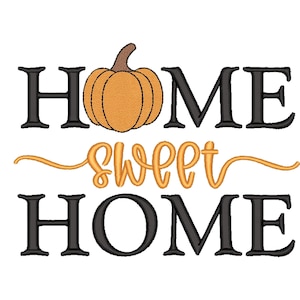 Home Sweet Home Embroidery Design, 7 sizes, Instant Download