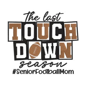 Football Mom Machine Embroidery Design, Sport Embroidery Design, 4 sizes, Instant Download