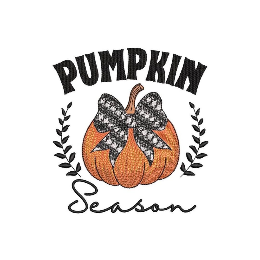 Pumpkin Season Embroidery Design, Fall Embroidery File, 3 Sizes ...
