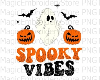 Spooky Vibes PNG, Halloween Ghost PNG