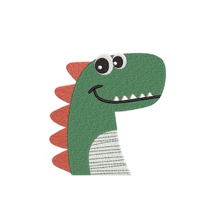 Dino Stickdatei, 4 Größen, Sofort Download