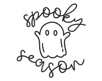 Gruseliges Stickmuster, Halloween Stickdatei, Stickdatei in 6 Größen, Instant Download