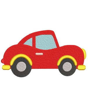 Toy Car Embroidery Design, 4 sizes, Instant Download