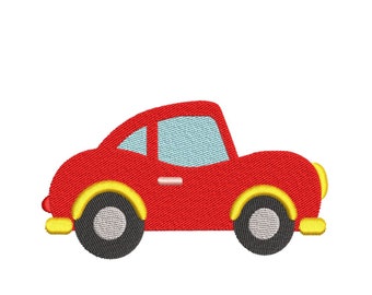 Toy Car Embroidery Design, 4 sizes, Instant Download