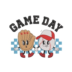 Game Day Machine Embroidery Design, Sport Embroidery Design, 3 sizes, Instant Download