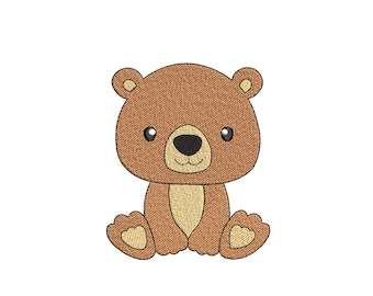 Baby Bear ricamo Design, 4 taglie, Download istantaneo