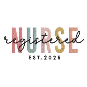 Nurse Embroidery Design, Stethoscope Embroidery Design, 4 sizes, Instant Download