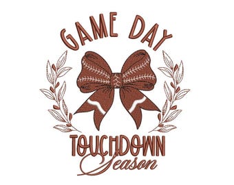 Game Day Machine Embroidery Design, Sport Embroidery Design, 4 sizes, Instant Download