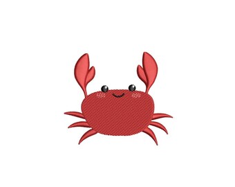 Crab Embroidery Design, Lobster Embroidery, 3 sizes, Instant Download