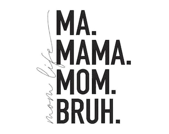 Mama Embroidery Design, 3 sizes, Instant Download